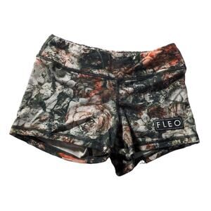 Fleo Floral Short 2.5" weightlifting crossfit shorts Women's Size XS in Gray